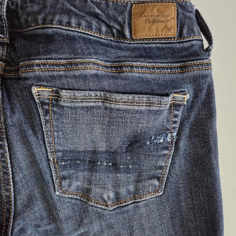 American Eagle Outfitters Blue Jeans with Sequin Detail